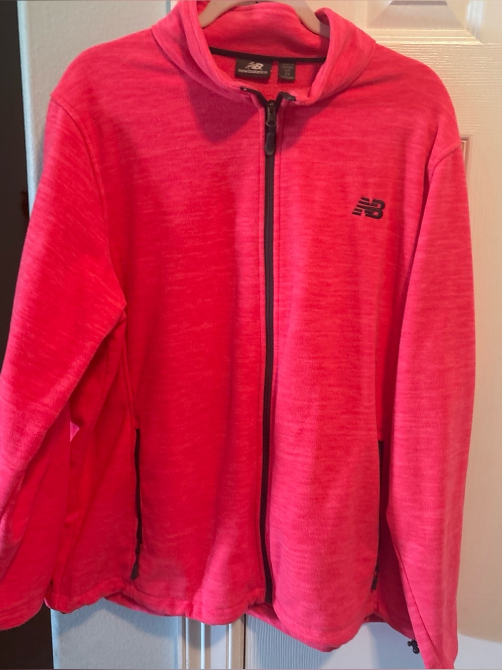 New Balance Girls' Hot Pink Full-Zip Puffer Jacket